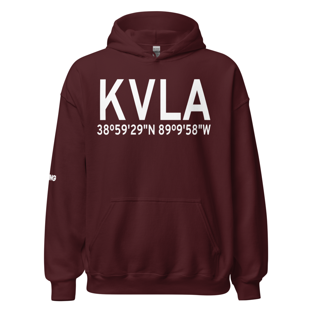 Vandalia Municipal Airport (KVLA) ICAO Hoodie Sweatshirt 