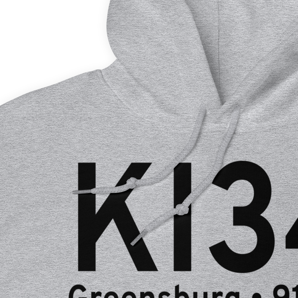 Greensburg Municipal Airport (KI34) ICAO Hoodie Sweatshirt 