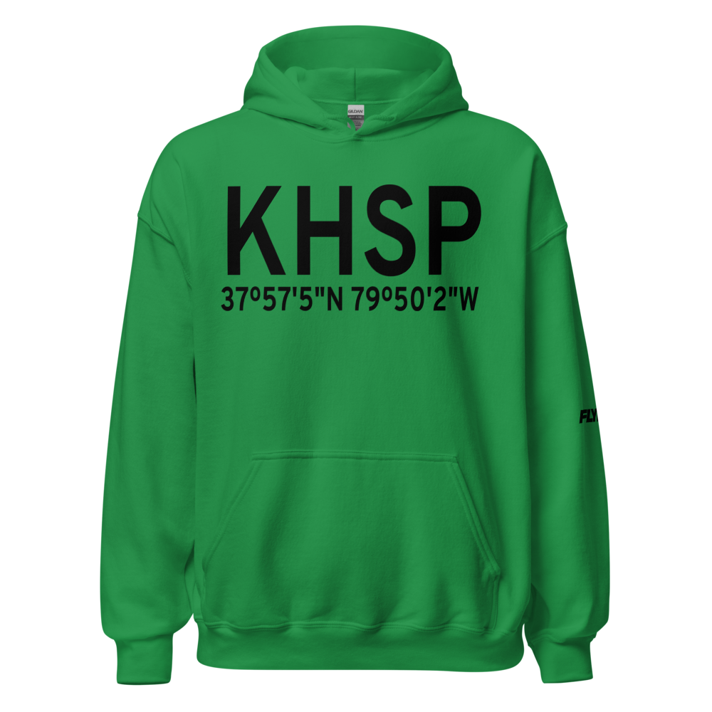 Ingalls Field (KHSP) ICAO Hoodie Sweatshirt 