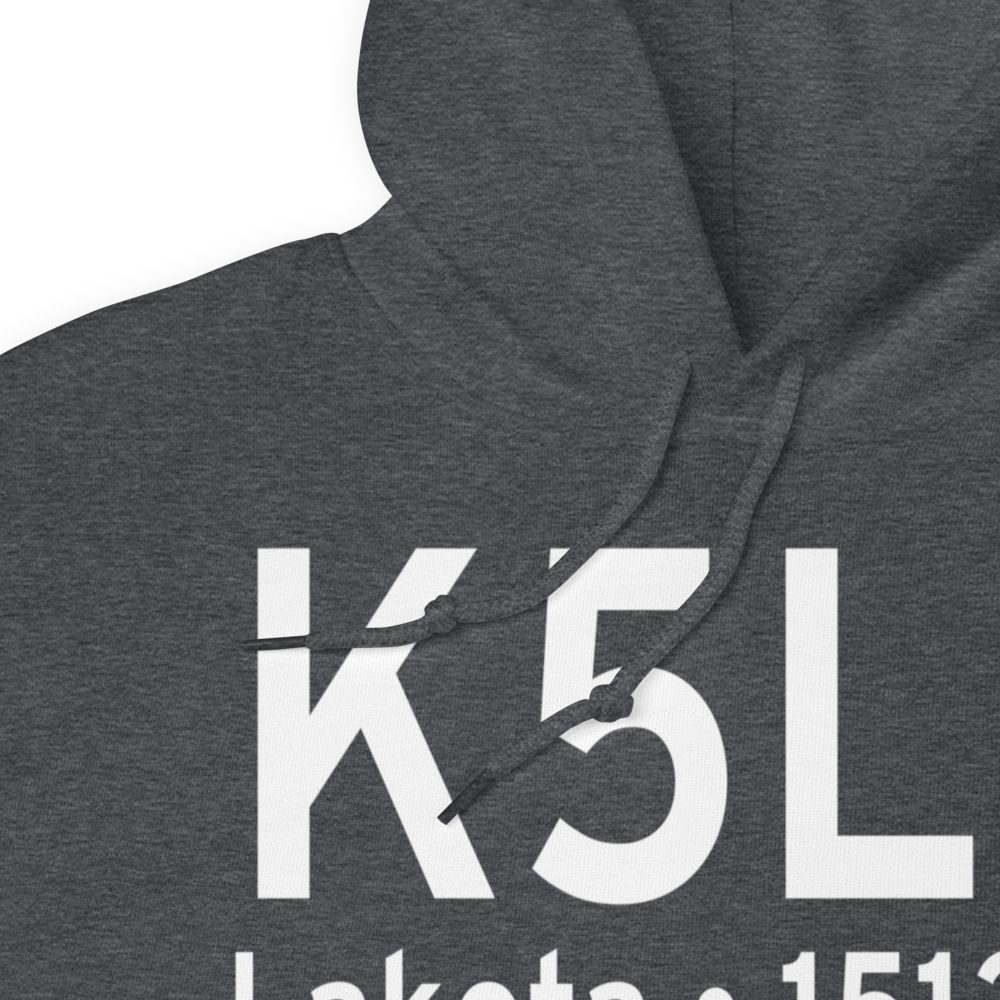 Lakota Municipal Airport (K5L0) ICAO Hoodie Sweatshirt 
