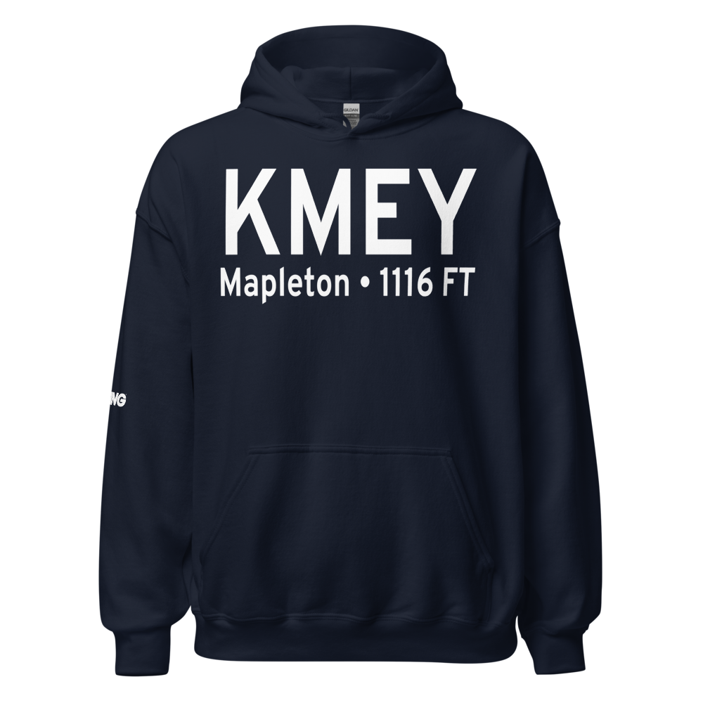 James G. Whiting Memorial Field (KMEY) ICAO Hoodie Sweatshirt 