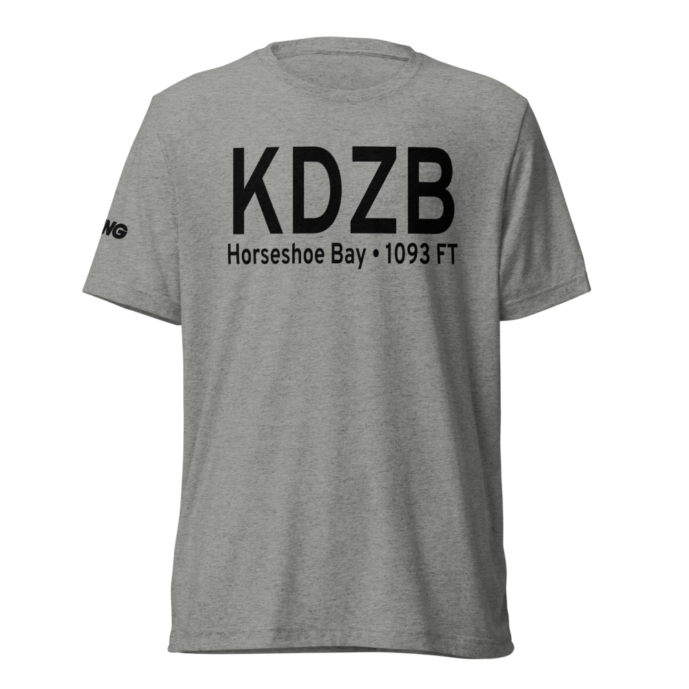 Horseshoe Bay Resort Airpark (KDZB) ICAO Tri-blend T-Shirt 