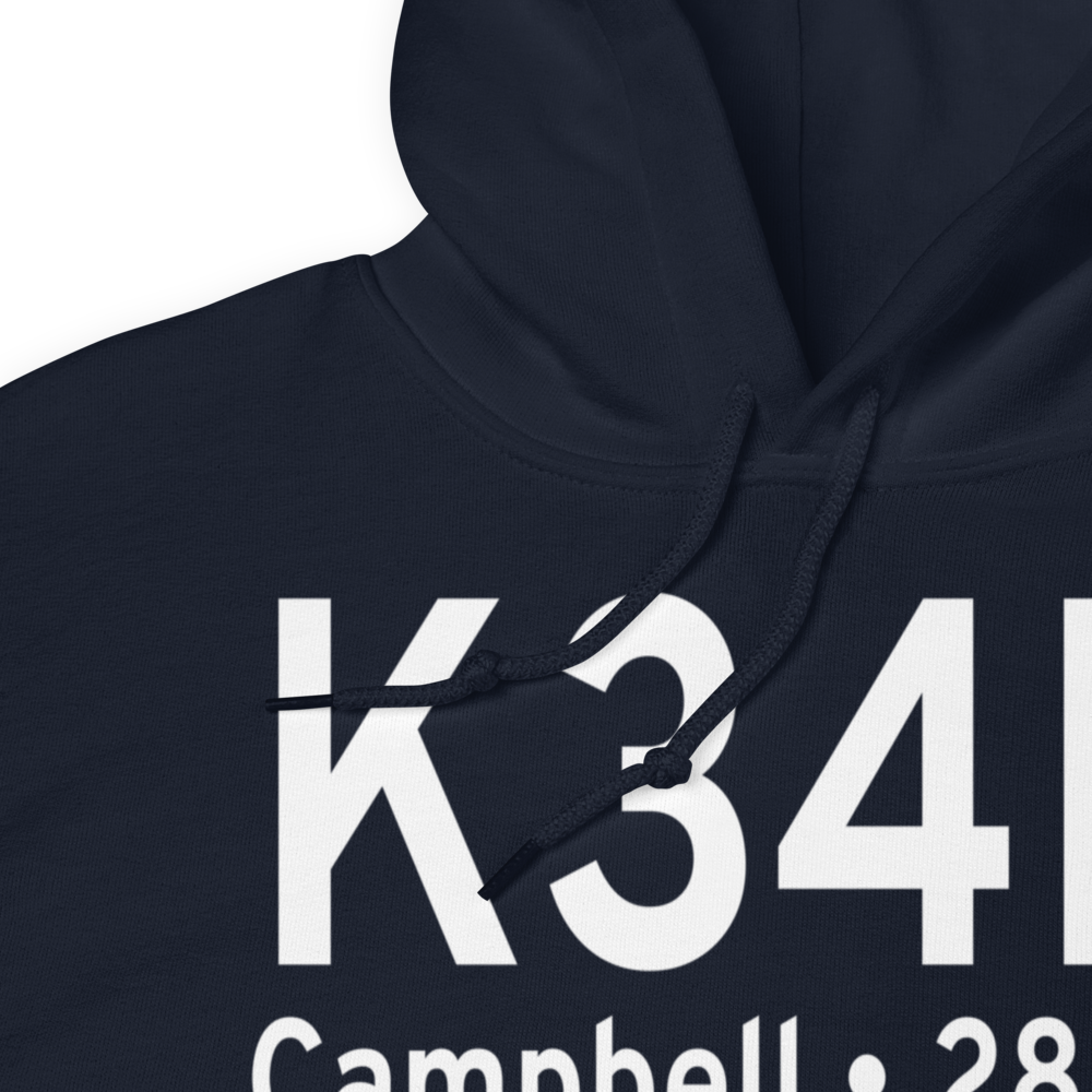 Campbell Municipal Airport (K34M) ICAO Hoodie Sweatshirt 