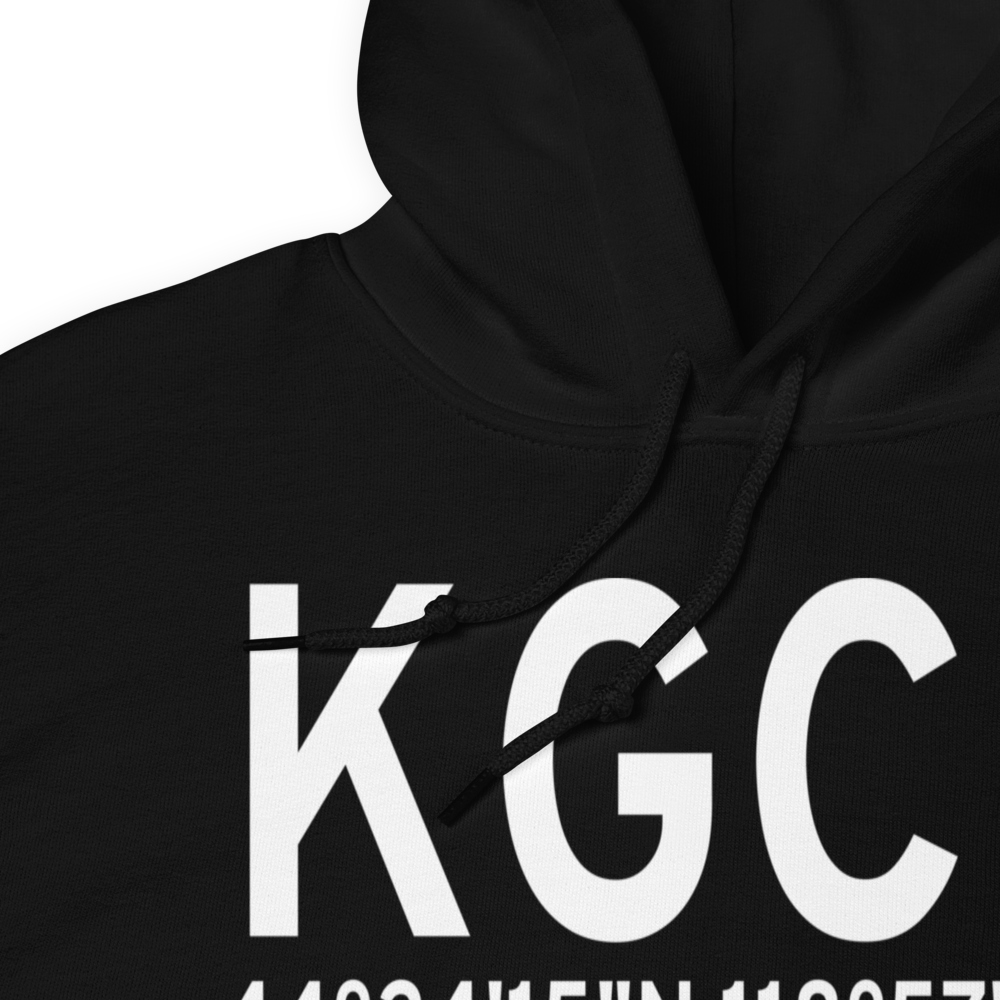 Grant Co Regional/Ogilvie Field (KGCD) ICAO Hoodie Sweatshirt 
