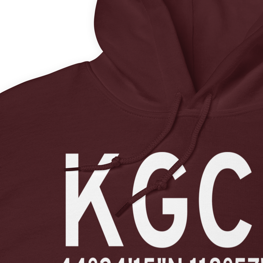 Grant Co Regional/Ogilvie Field (KGCD) ICAO Hoodie Sweatshirt 