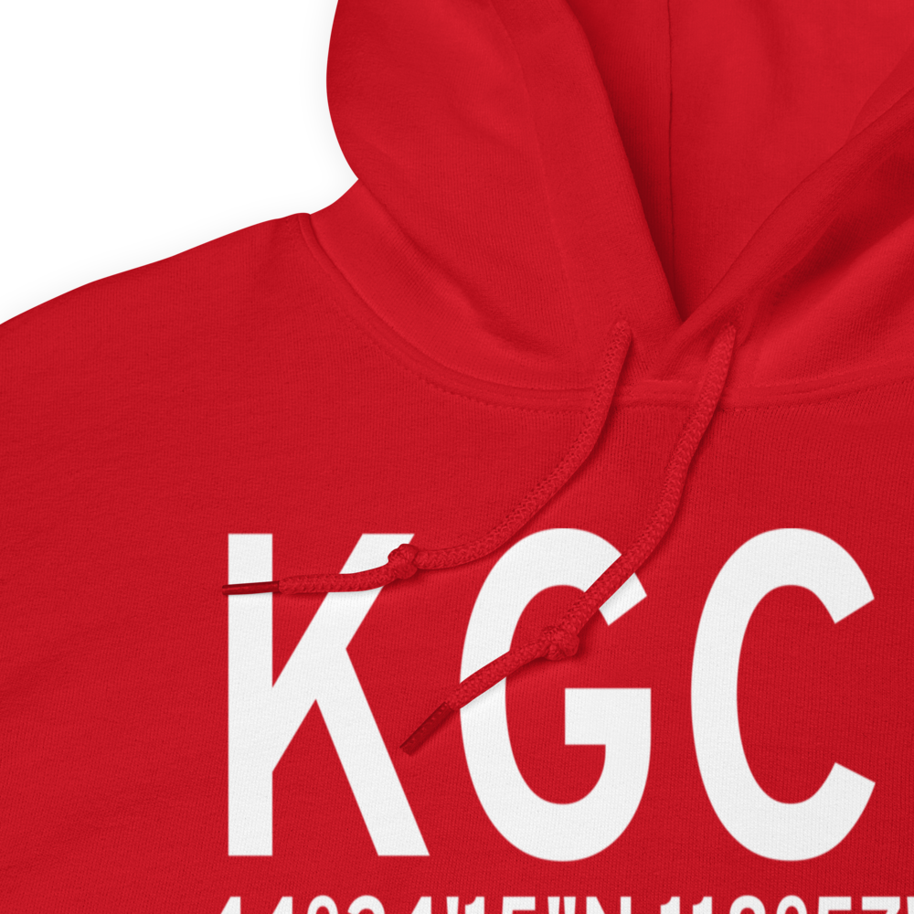 Grant Co Regional/Ogilvie Field (KGCD) ICAO Hoodie Sweatshirt 