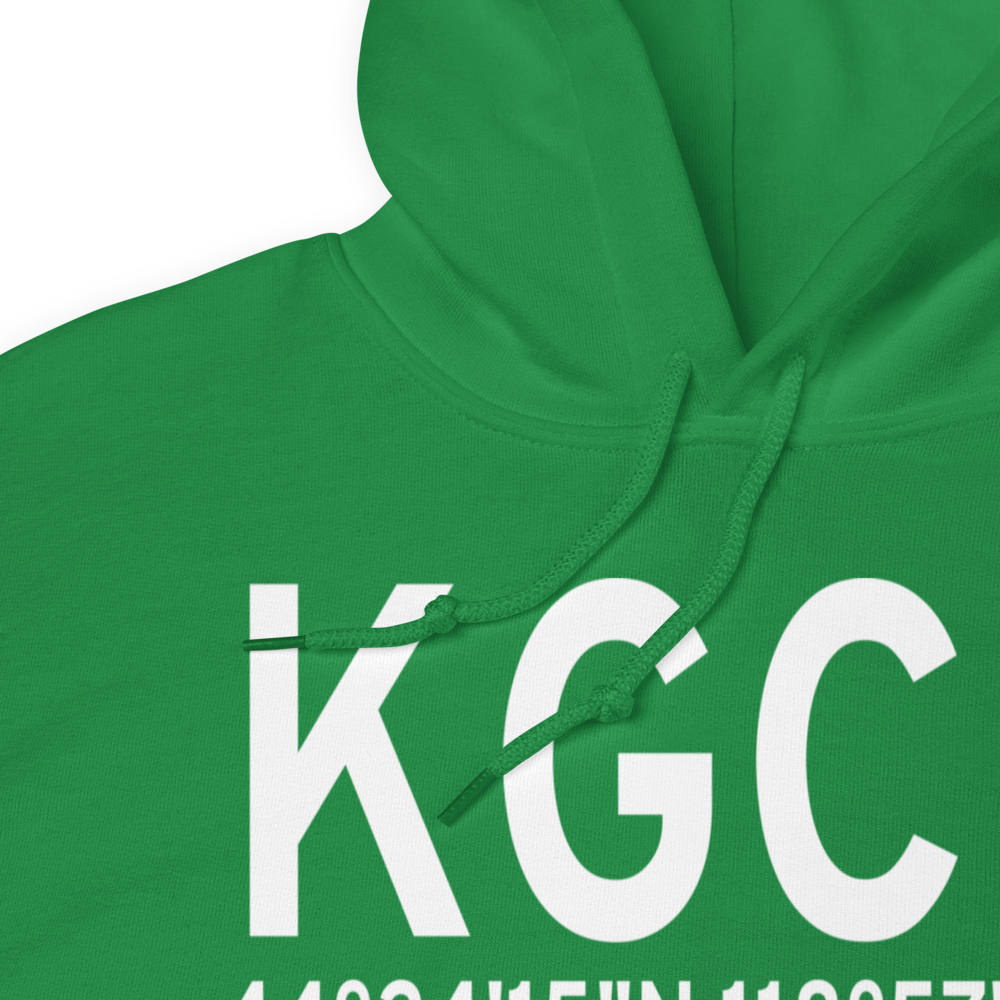 Grant Co Regional/Ogilvie Field (KGCD) ICAO Hoodie Sweatshirt 