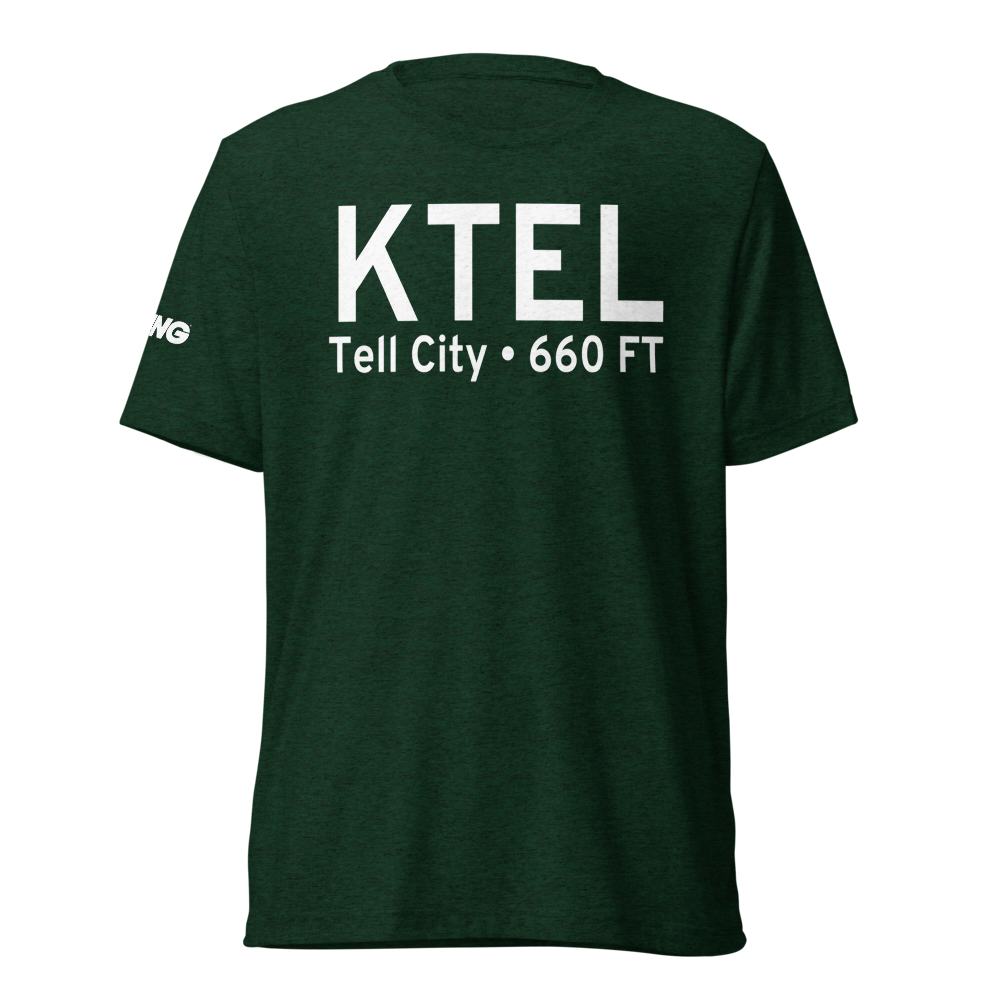 Perry County Municipal Airport (KTEL) ICAO Tri-blend T-Shirt 