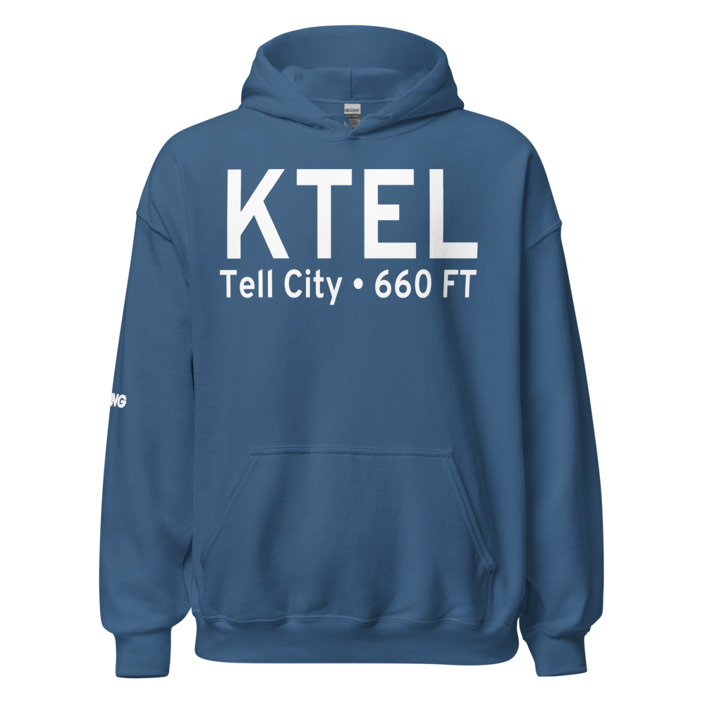 Perry County Municipal Airport (KTEL) ICAO Hoodie Sweatshirt 