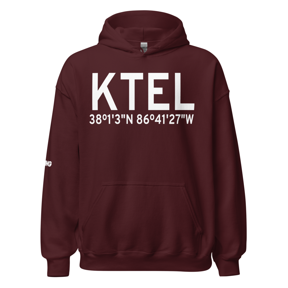 Perry County Municipal Airport (KTEL) ICAO Hoodie Sweatshirt 