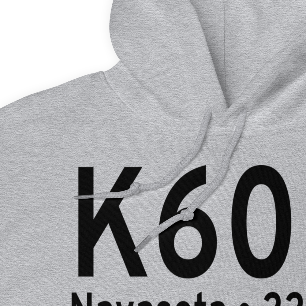 Navasota Municipal Airport (K60R) ICAO Hoodie Sweatshirt 