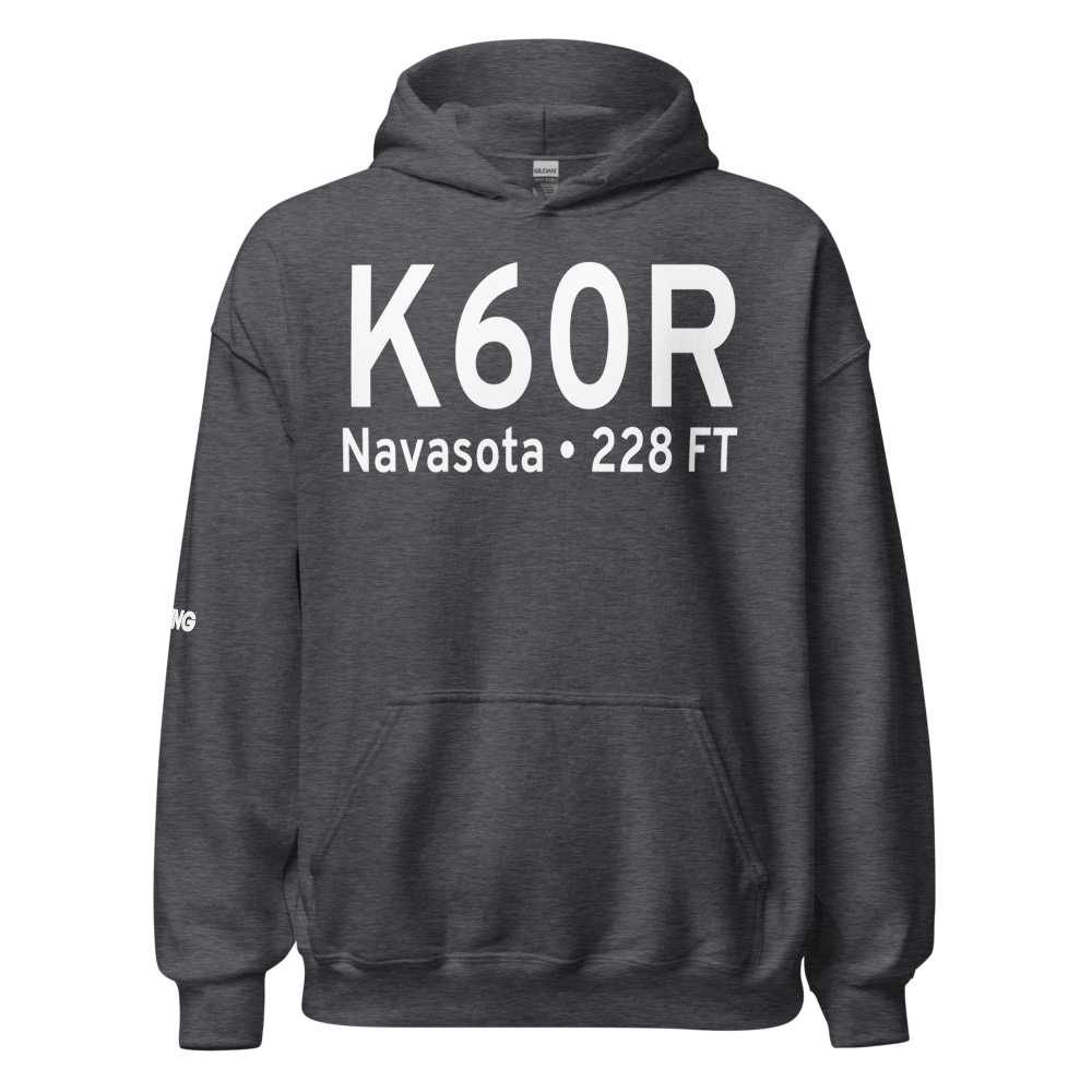 Navasota Municipal Airport (K60R) ICAO Hoodie Sweatshirt 
