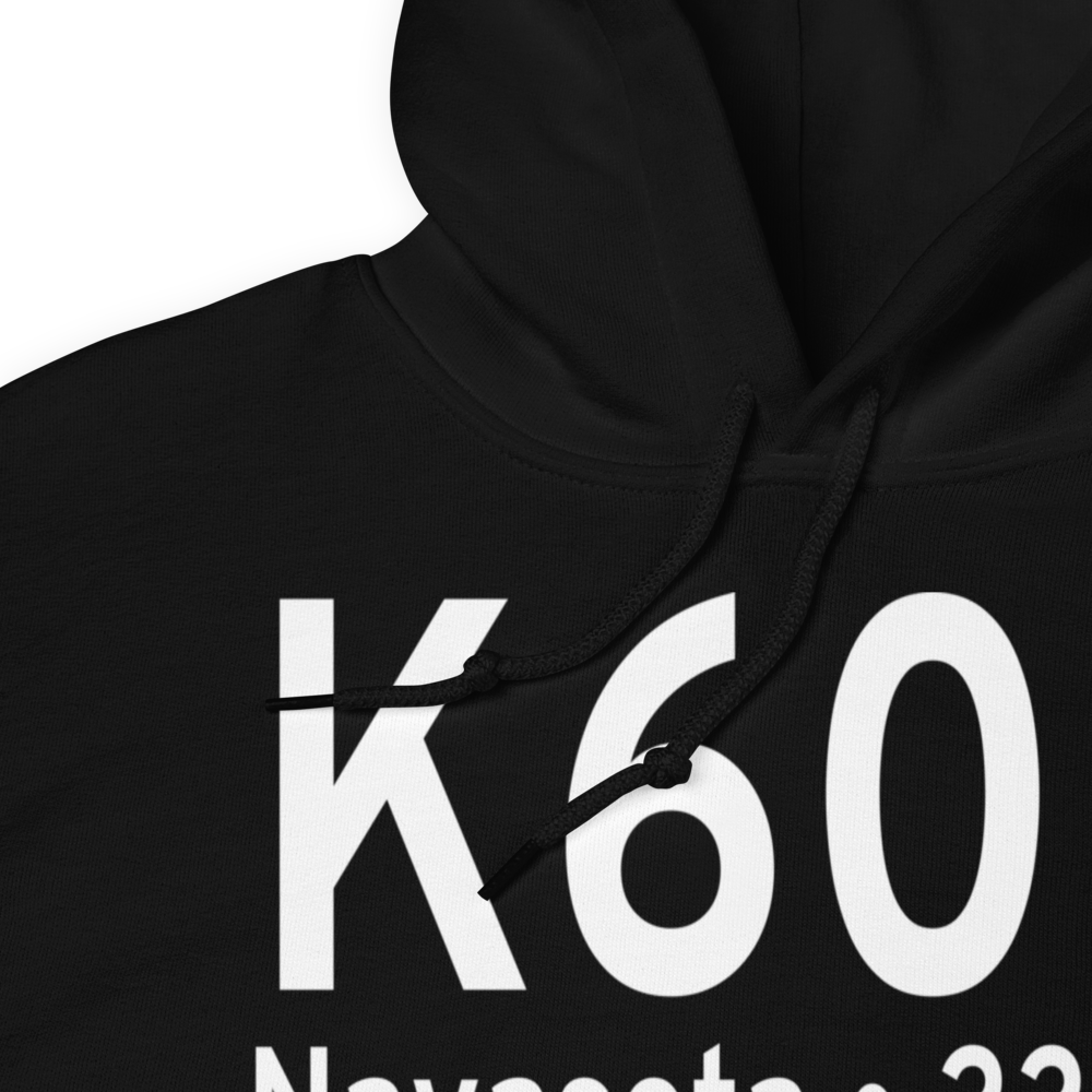 Navasota Municipal Airport (K60R) ICAO Hoodie Sweatshirt 