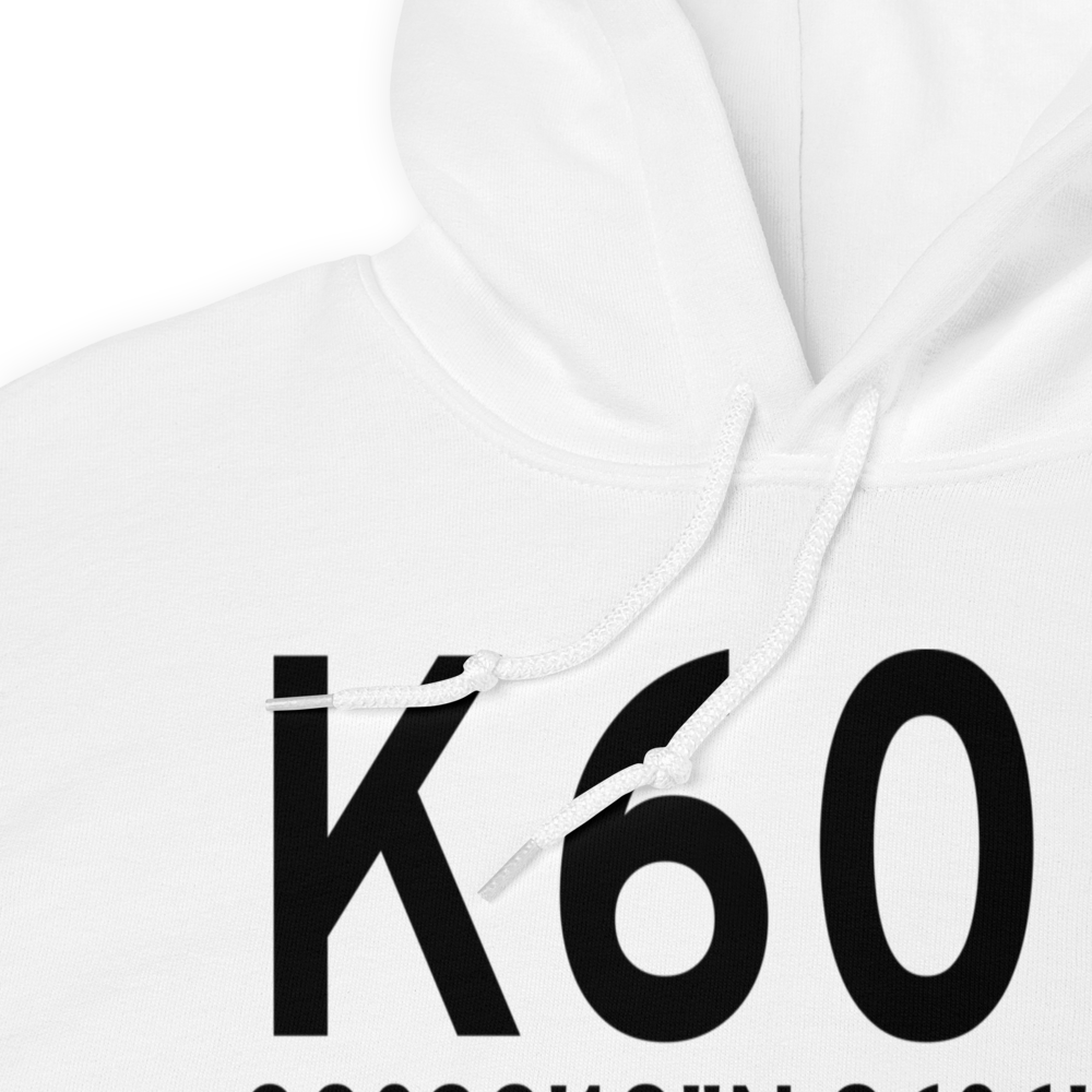 Navasota Municipal Airport (K60R) ICAO Hoodie Sweatshirt 