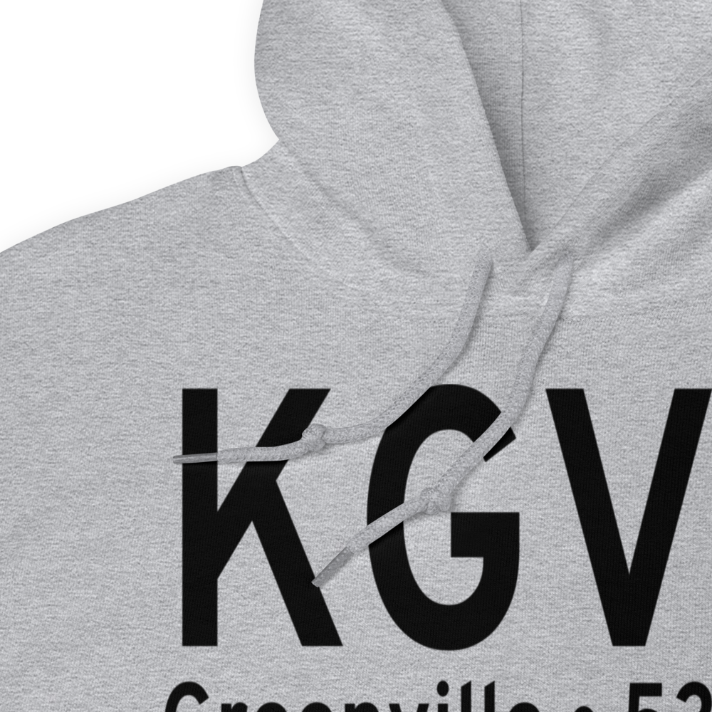 Majors Airport (KGVT) ICAO Hoodie Sweatshirt 