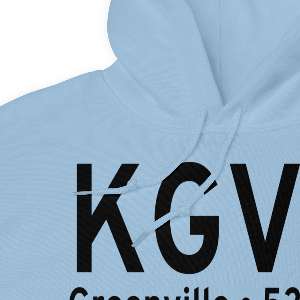 Majors Airport (KGVT) ICAO Hoodie Sweatshirt 