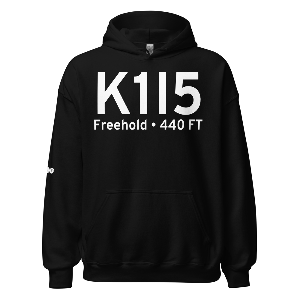 Freehold Airport (K1I5) ICAO Hoodie Sweatshirt 