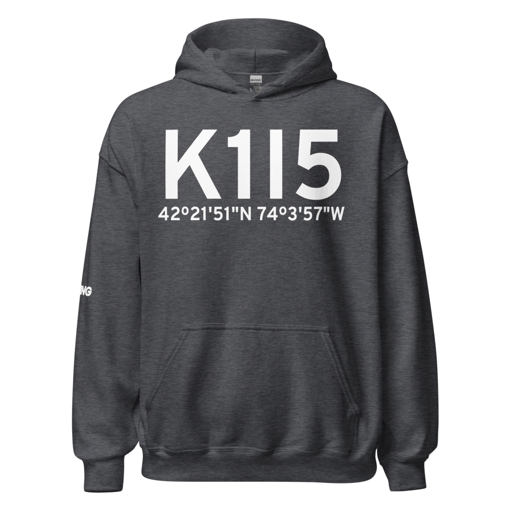 Freehold Airport (K1I5) ICAO Hoodie Sweatshirt 