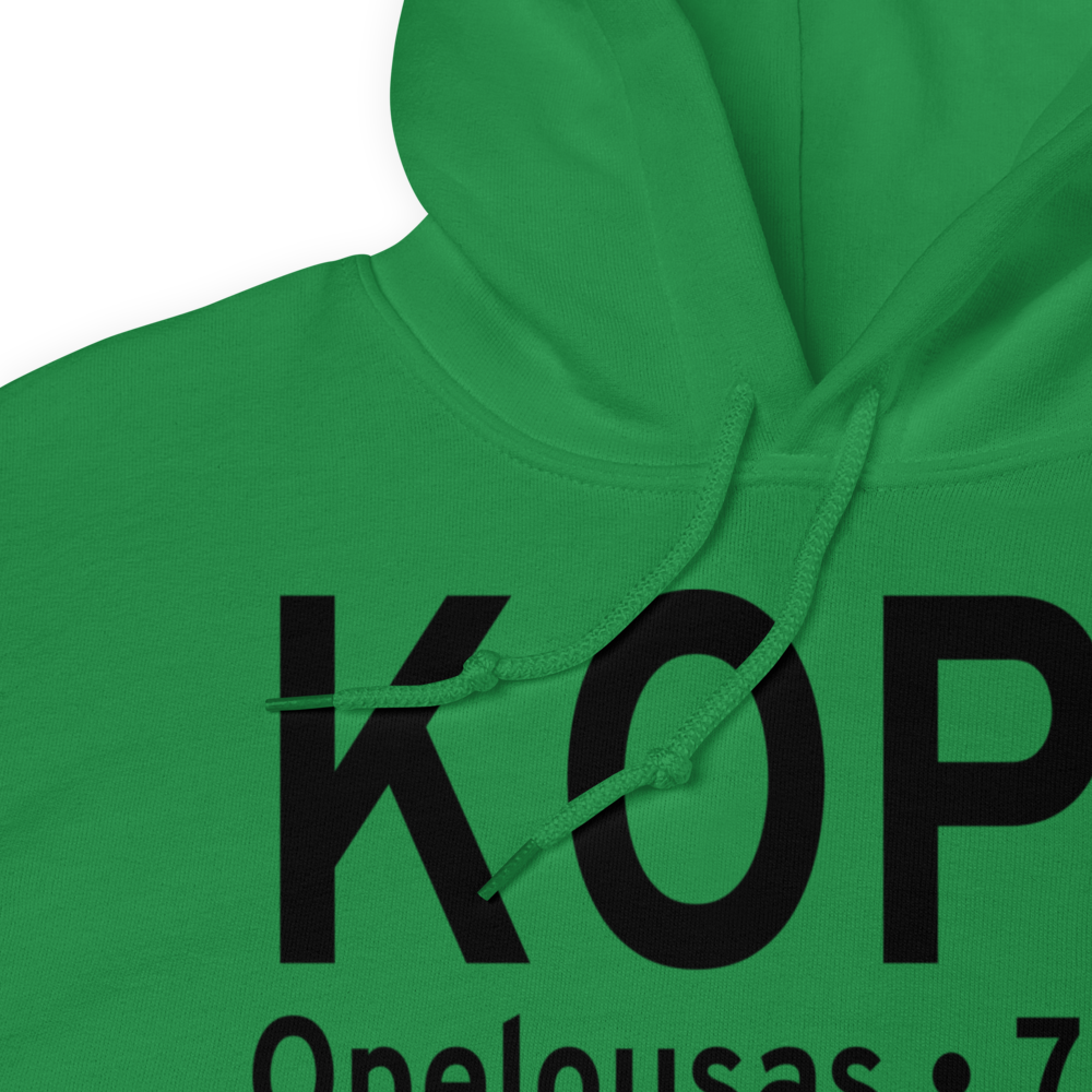 St Landry Parish Ahart Field (KOPL) ICAO Hoodie Sweatshirt 