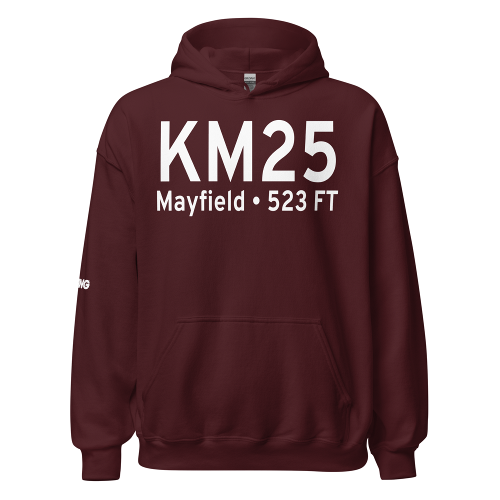 Mayfield Graves County Airport (KM25) ICAO Hoodie Sweatshirt 