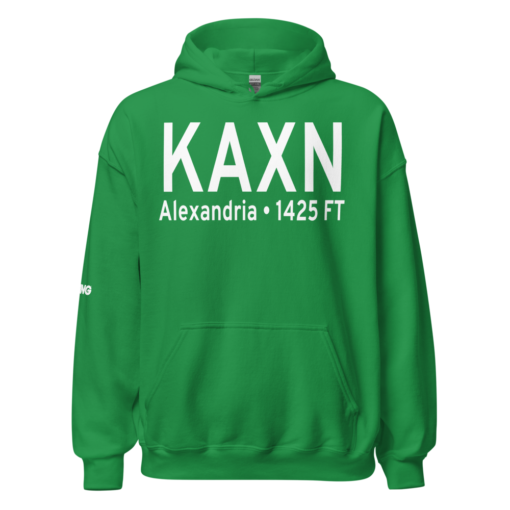 Chandler Field (KAXN) ICAO Hoodie Sweatshirt 