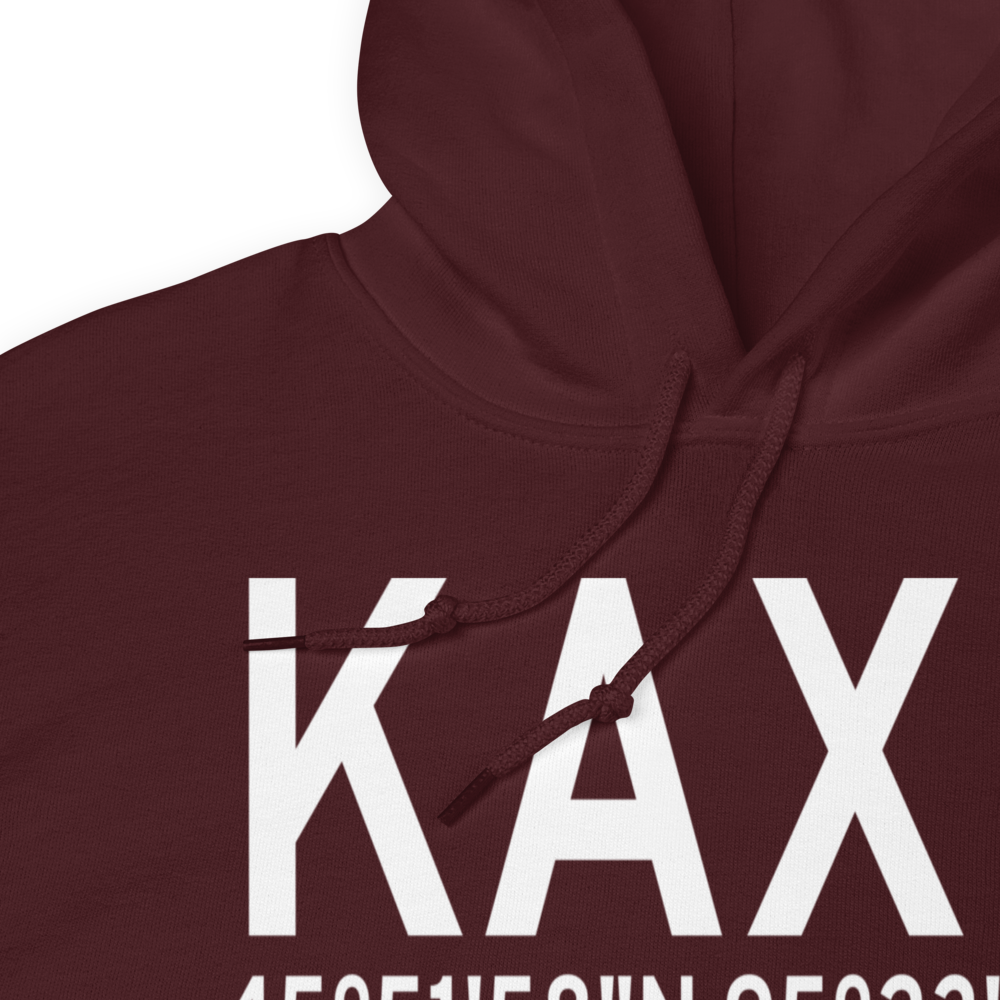Chandler Field (KAXN) ICAO Hoodie Sweatshirt 