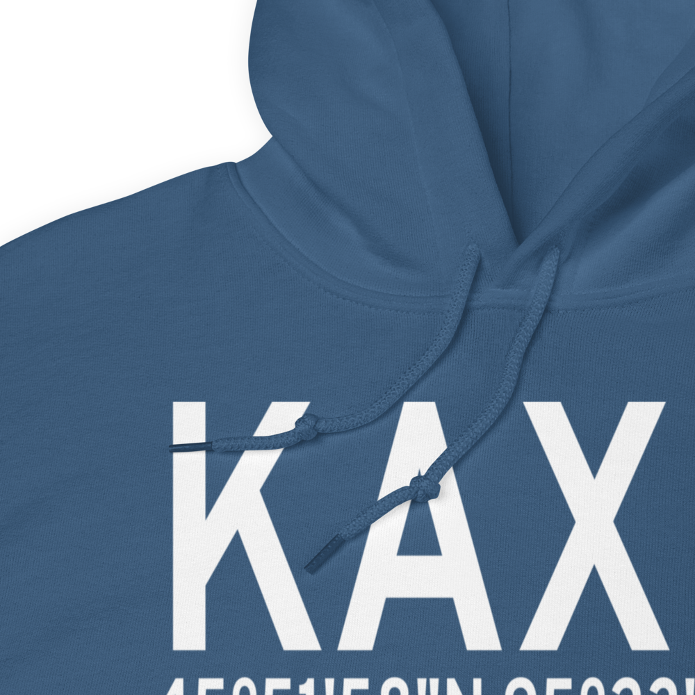 Chandler Field (KAXN) ICAO Hoodie Sweatshirt 
