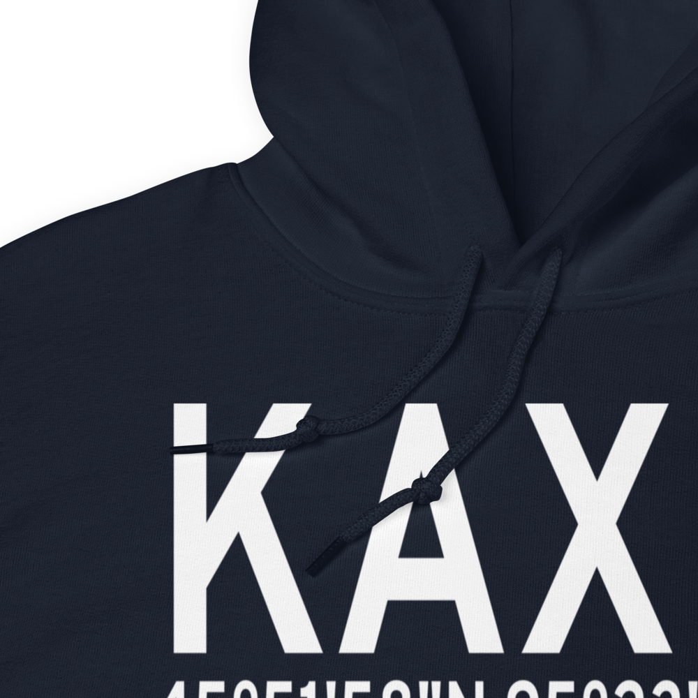 Chandler Field (KAXN) ICAO Hoodie Sweatshirt 