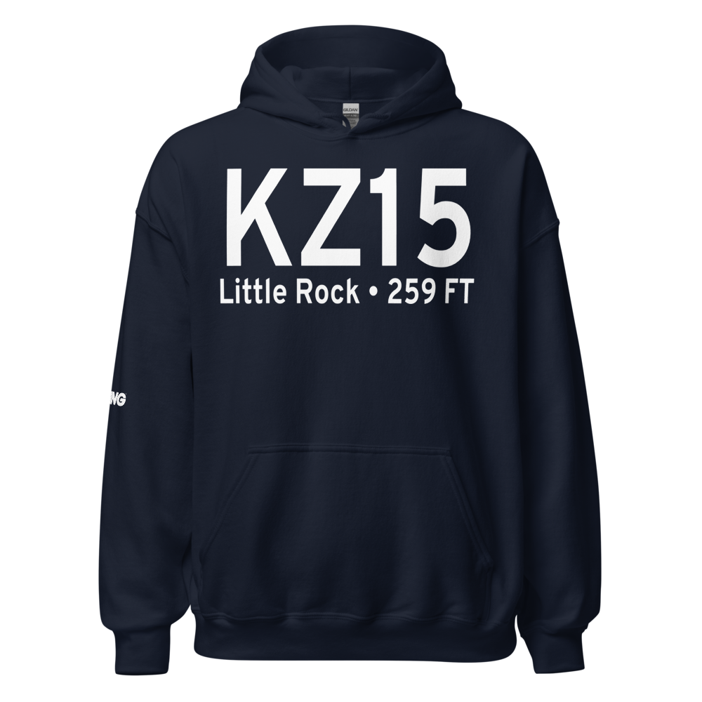 Adams Field Heliport (KZ15) ICAO Hoodie Sweatshirt 