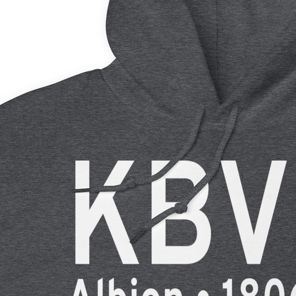 Albion Municipal Airport (KBVN) ICAO Hoodie Sweatshirt 