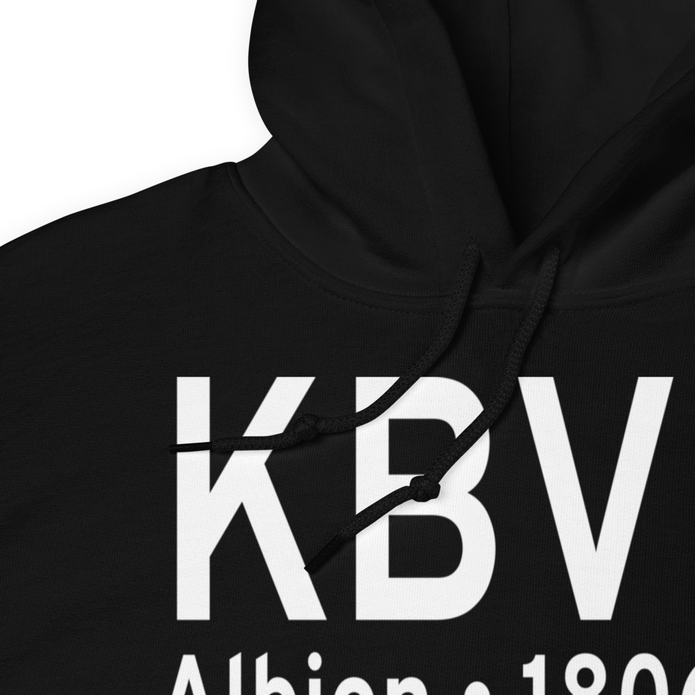 Albion Municipal Airport (KBVN) ICAO Hoodie Sweatshirt 