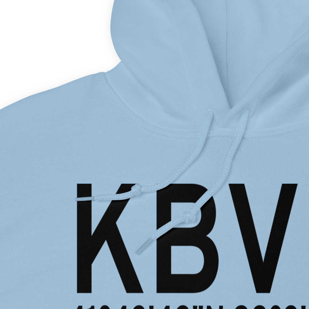Albion Municipal Airport (KBVN) ICAO Hoodie Sweatshirt 
