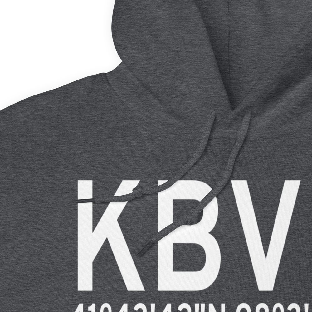 Albion Municipal Airport (KBVN) ICAO Hoodie Sweatshirt 