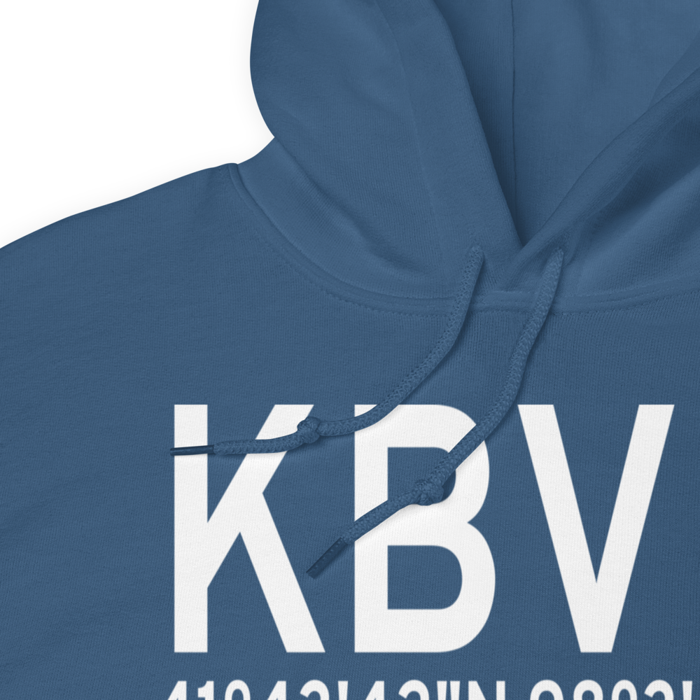 Albion Municipal Airport (KBVN) ICAO Hoodie Sweatshirt 