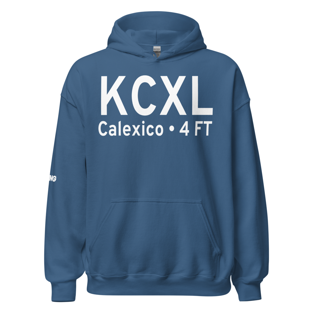 Calexico International Airport (KCXL) ICAO Hoodie Sweatshirt 