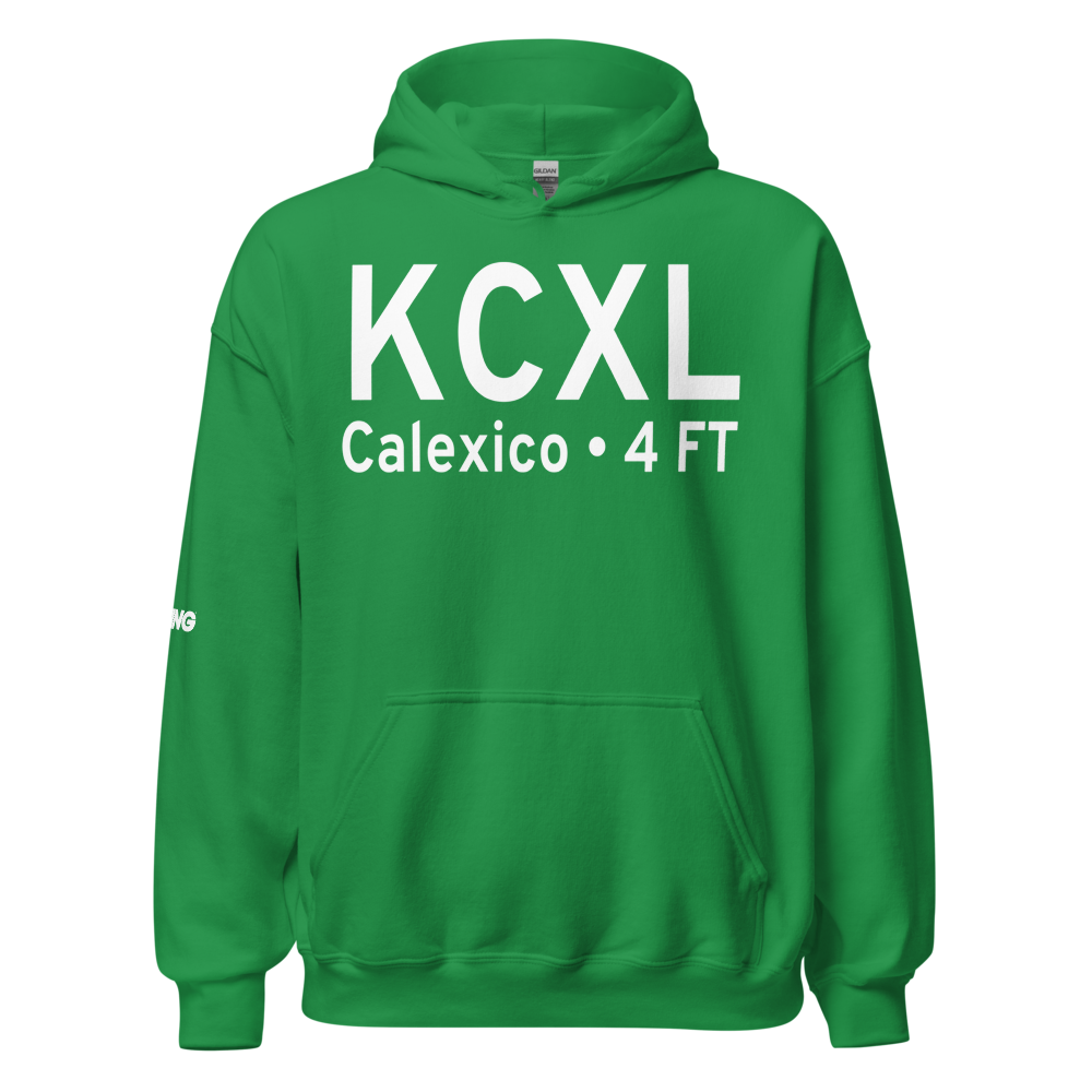 Calexico International Airport (KCXL) ICAO Hoodie Sweatshirt 