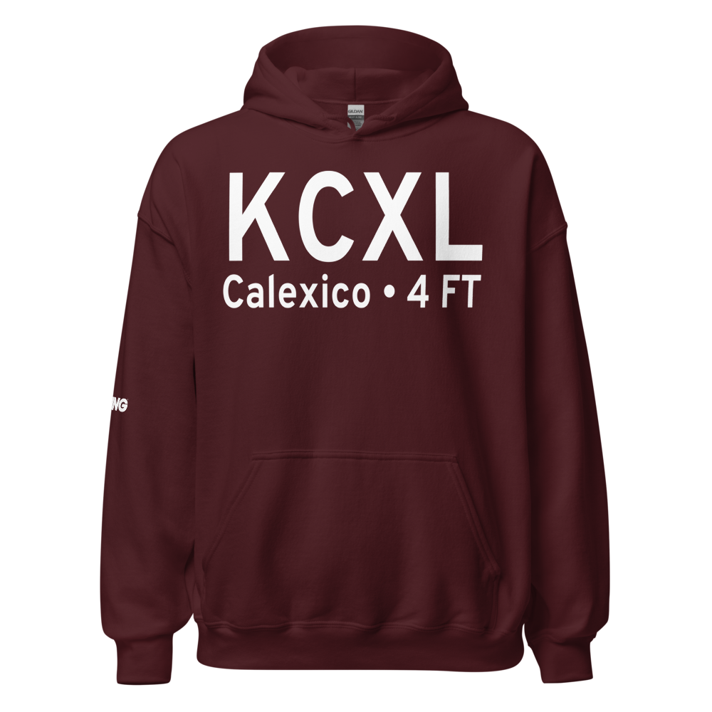 Calexico International Airport (KCXL) ICAO Hoodie Sweatshirt 