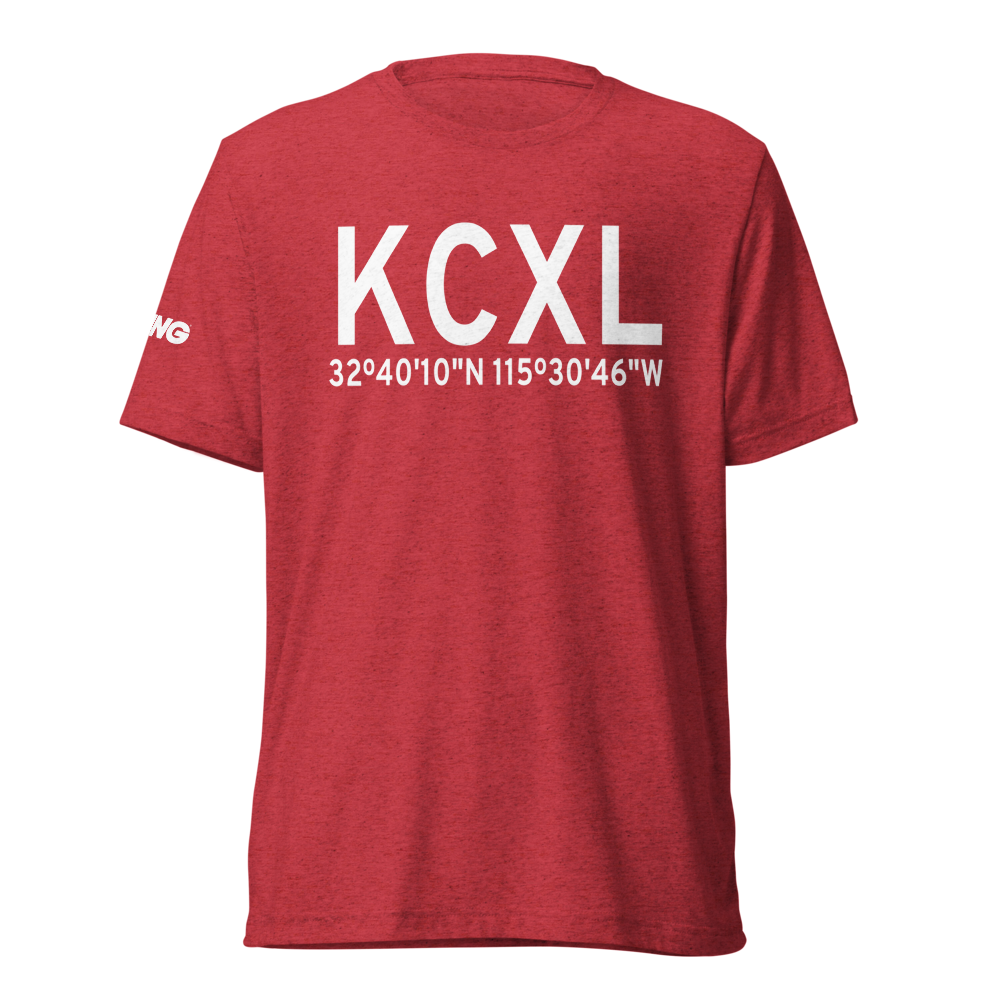Calexico International Airport (KCXL) ICAO Tri-blend T-Shirt 