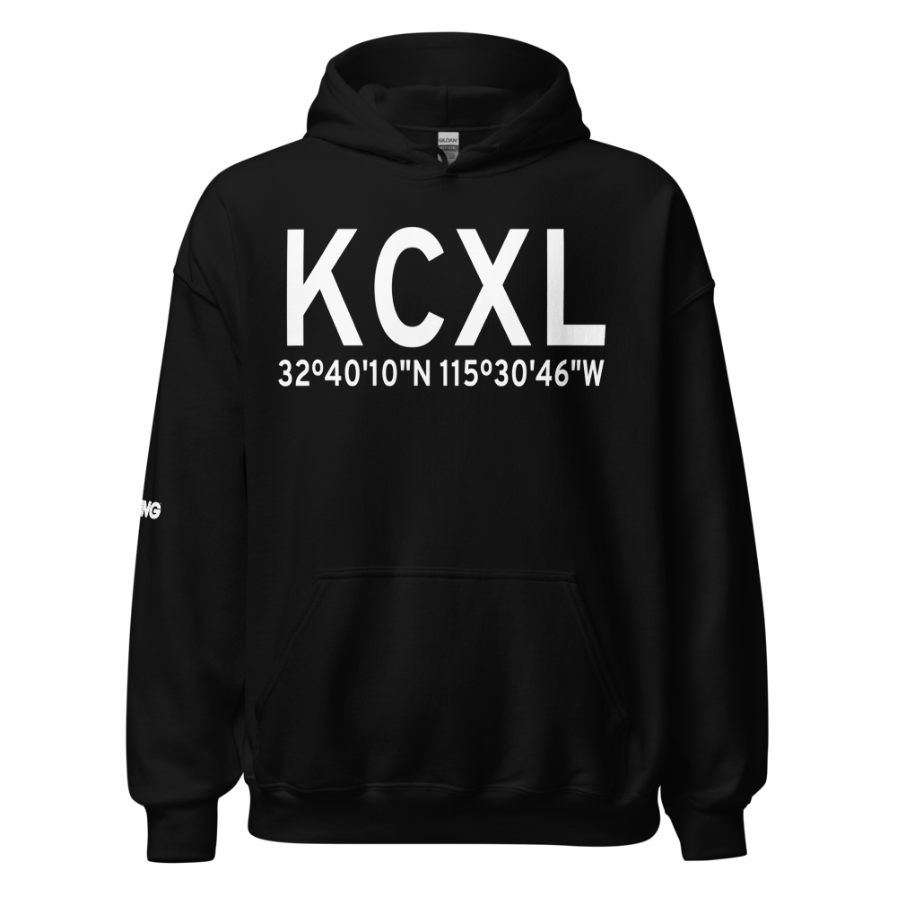 Calexico International Airport (KCXL) ICAO Hoodie Sweatshirt 