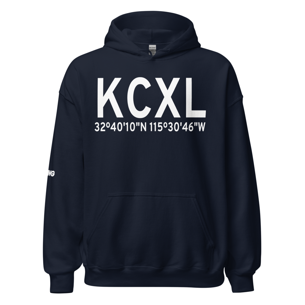 Calexico International Airport (KCXL) ICAO Hoodie Sweatshirt 