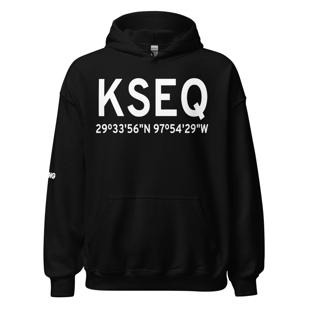 Randolph Air Force Base Auxiliary Airport (KSEQ) ICAO Hoodie Sweatshirt 