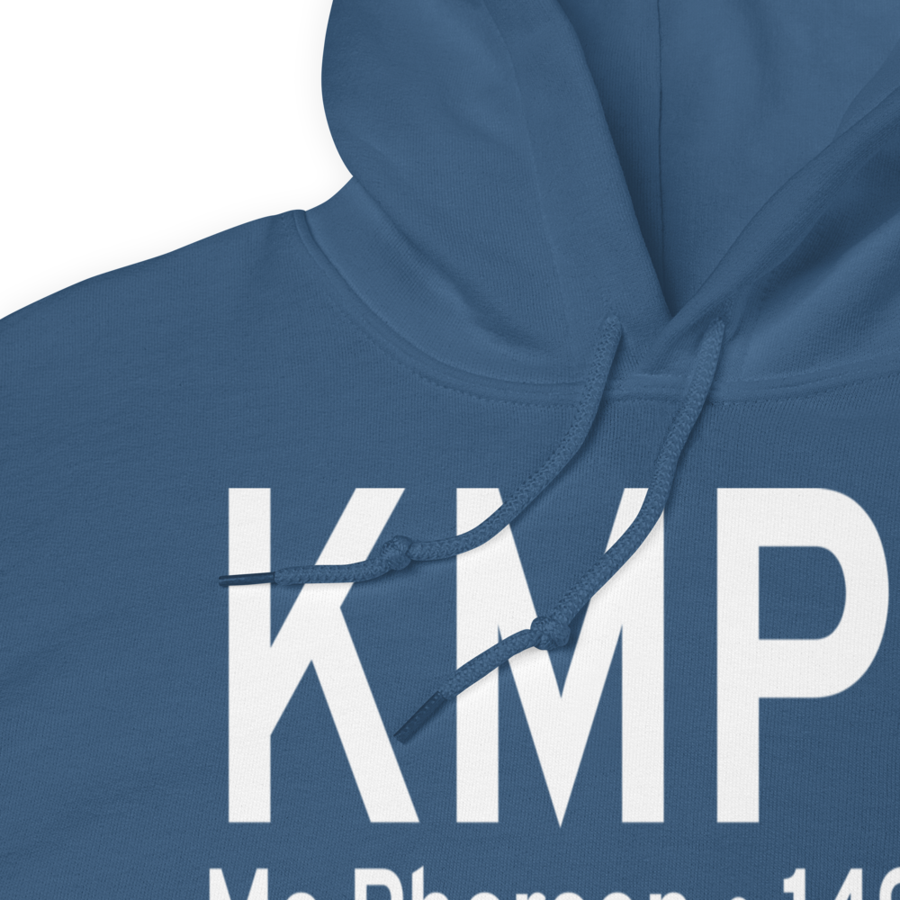 Mc Pherson Airport (KMPR) ICAO Hoodie Sweatshirt 