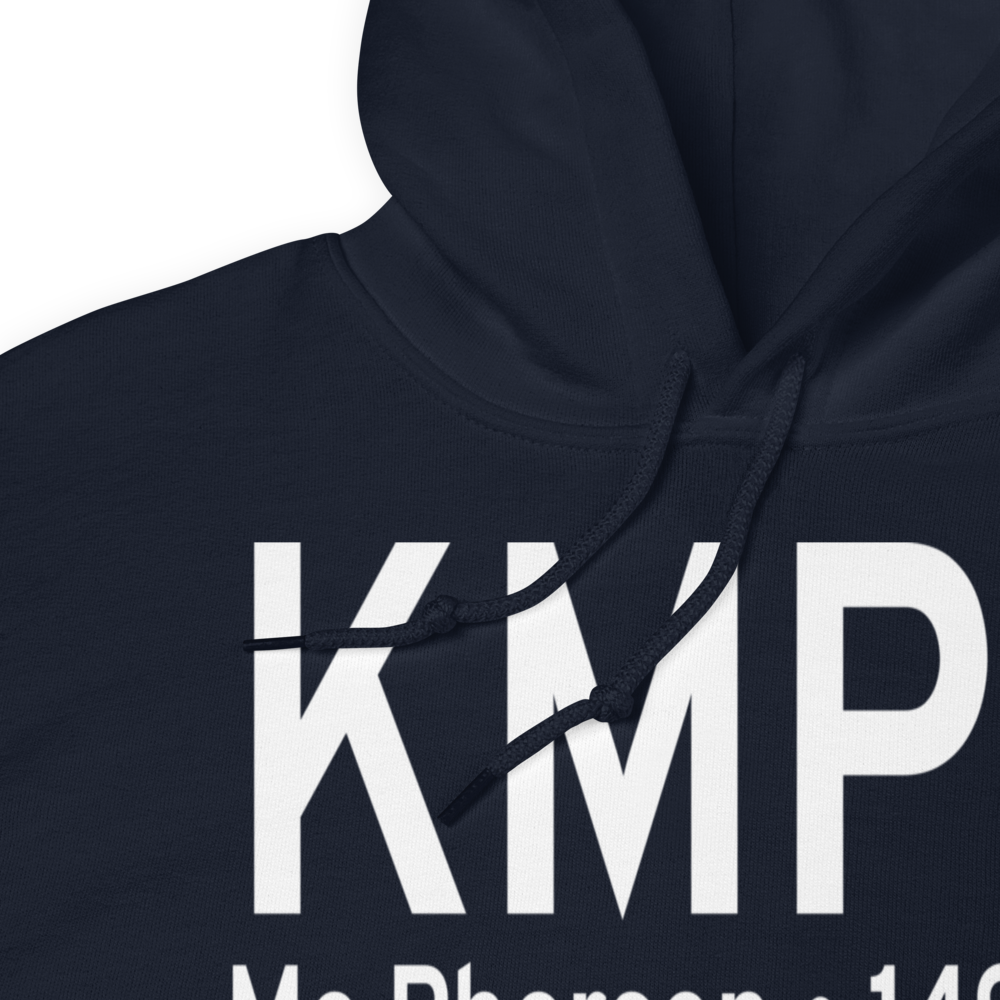 Mc Pherson Airport (KMPR) ICAO Hoodie Sweatshirt 