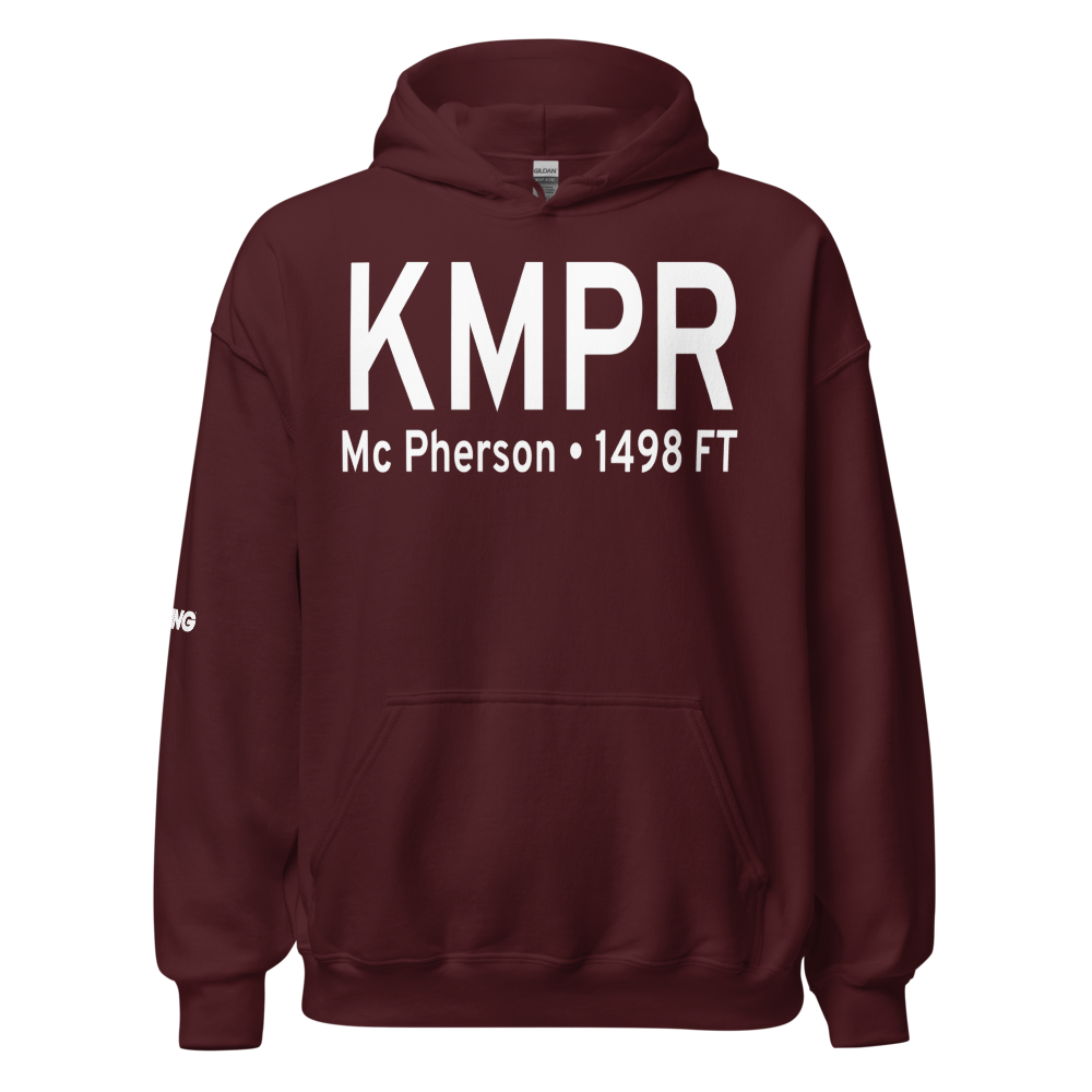 Mc Pherson Airport (KMPR) ICAO Hoodie Sweatshirt 