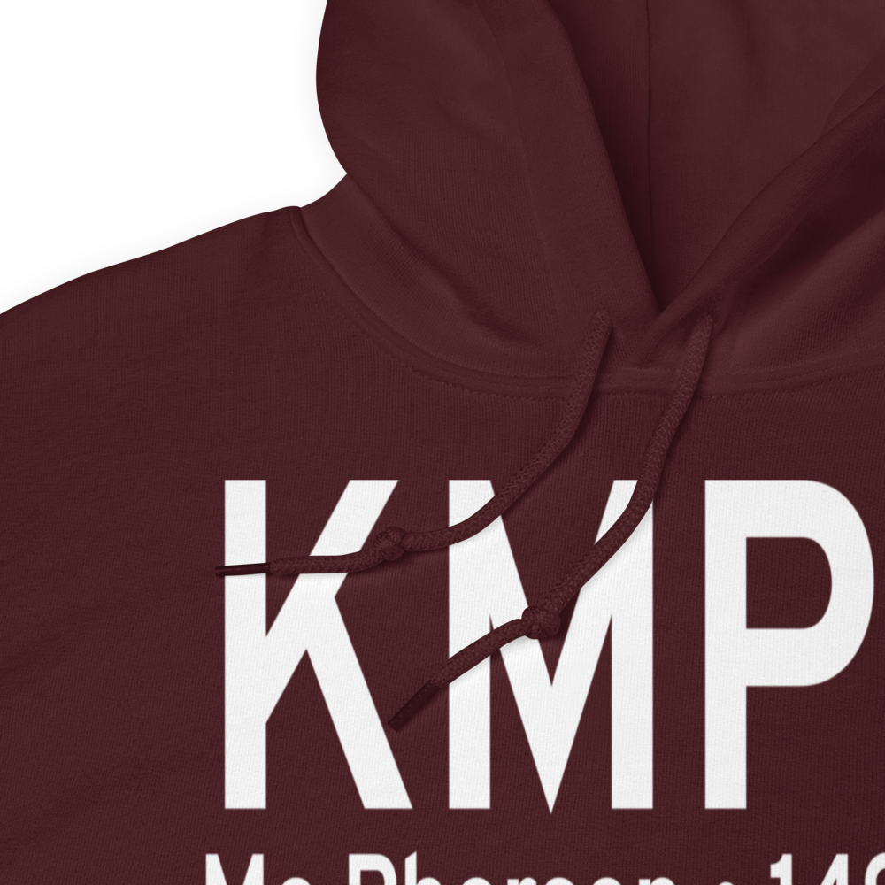 Mc Pherson Airport (KMPR) ICAO Hoodie Sweatshirt 