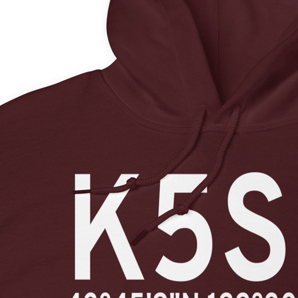 Oakridge State Airport (K5S0) ICAO Hoodie Sweatshirt 