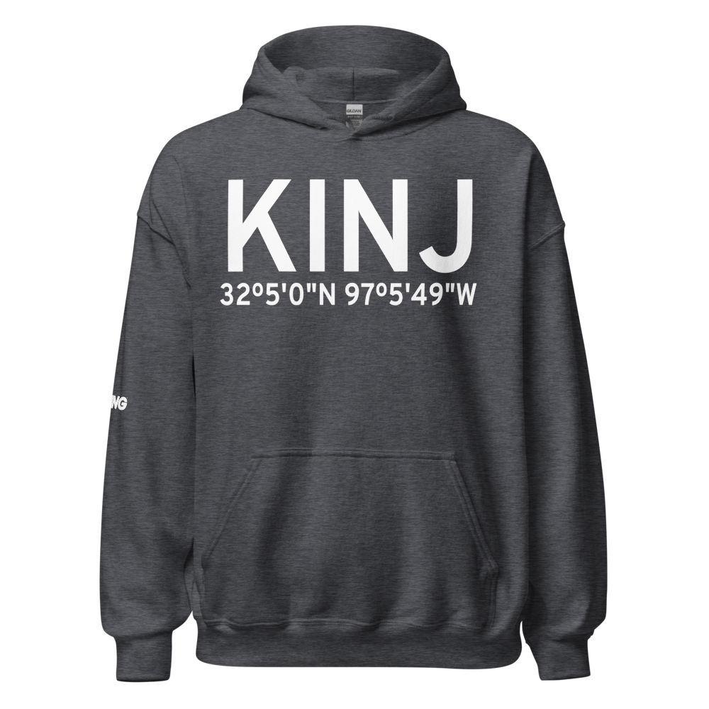 Hillsboro Municipal Airport (KINJ) ICAO Hoodie Sweatshirt 