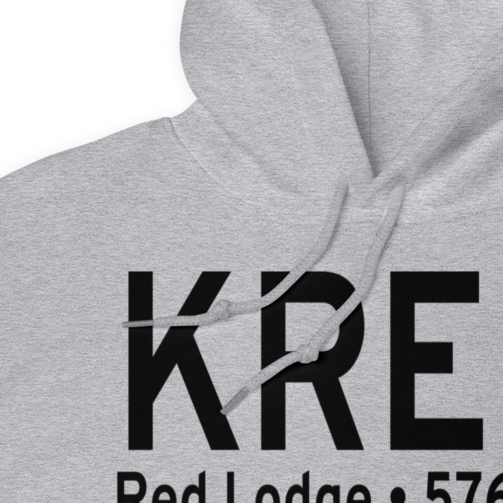 Red Lodge Airport (KRED) ICAO Hoodie Sweatshirt 