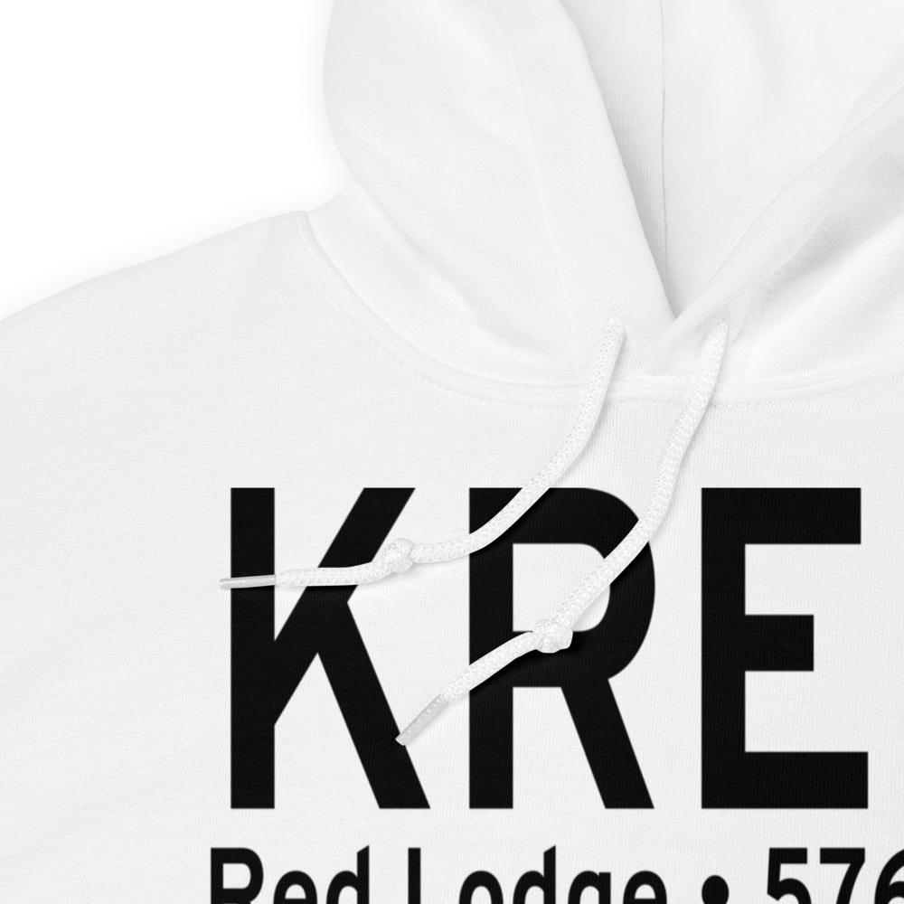 Red Lodge Airport (KRED) ICAO Hoodie Sweatshirt 