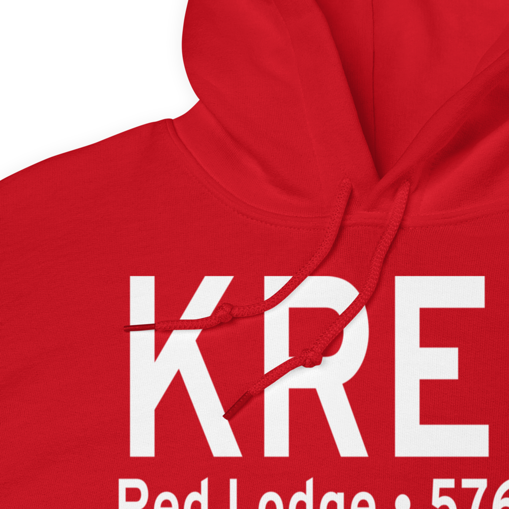 Red Lodge Airport (KRED) ICAO Hoodie Sweatshirt 